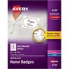 Avery Badge, Rem, 8Up, Gd/Bdr, 120Pk AVE8720